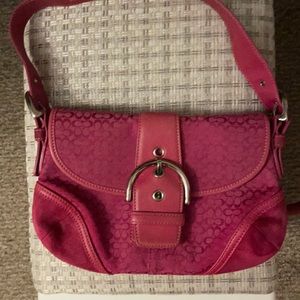 Coach Hobo in Dragon Fruit Color